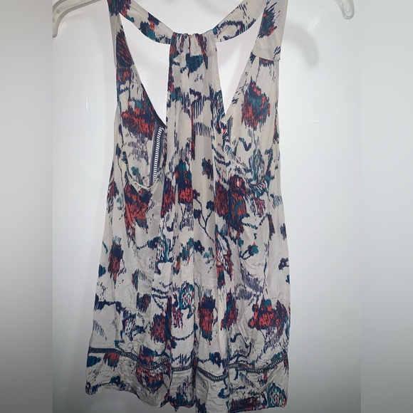 Waverly Silk Geometric Pattern Racerback Tank Size S - Picture 5 of 7